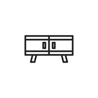 cupboard icon vector for website, UI Essential, symbol, presentation