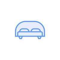 bed icon vector for website, UI Essential, symbol, presentation