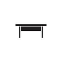 mesa icono vector para sitio web, ui básico, símbolo, presentación