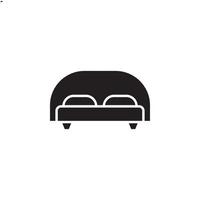 bed icon vector for website, UI Essential, symbol, presentation