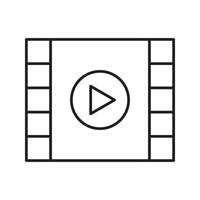 play video icon vector for website, UI Essential, symbol, presentation