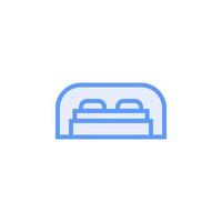 bed icon vector for website, UI Essential, symbol, presentation