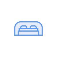 bed icon vector for website, UI Essential, symbol, presentation