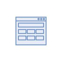 browser icon  vector for website, UI Essential, symbol, presentation