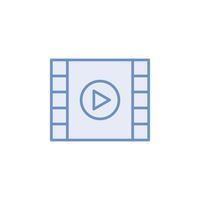 play video icon vector for website, UI Essential, symbol, presentation