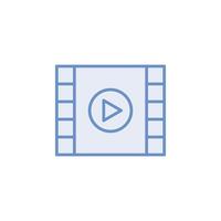 play video icon vector for website, UI Essential, symbol, presentation