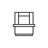 cupboard icon vector for website, UI Essential, symbol, presentation