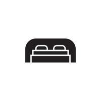 bed icon vector for website, UI Essential, symbol, presentation