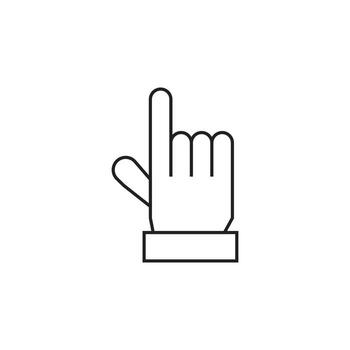 hand icon vector for website, UI Essential, symbol, presentation