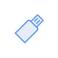 usb icon vector for website, UI Essential, symbol, presentation