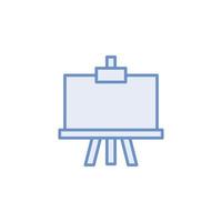 whiteboard icon vector for website, UI Essential, symbol, presentation