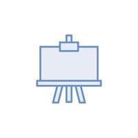 whiteboard icon vector for website, UI Essential, symbol, presentation