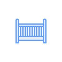 baby bed vector for Icon Website, UI Essential, Symbol, Presentation