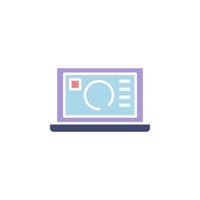 computer data icon vector for website, UI Essential, symbol, presentation