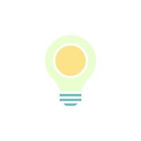 lamp icon vector for website, UI Essential, symbol, presentation