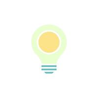 lamp icon vector for website, UI Essential, symbol, presentation