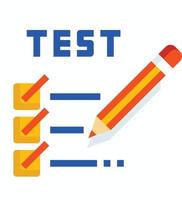 exam test checklist online learning education online document vector