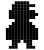 Super Mario World game elements. Pixel arcade game. Vector editorial icons