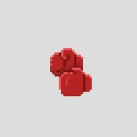 boxing glove in pixel art style vector