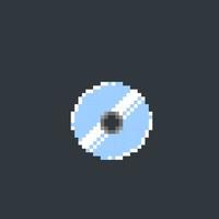 compact disc in pixel art style vector