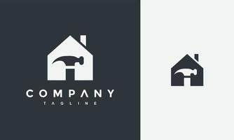 real estate hammer logo vector