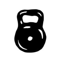 Kettlebell. Vector clipart. Isolated