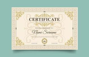 Classic Elegant Certificate vector
