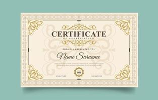 Classic Elegant Certificate vector