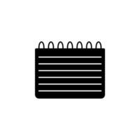 notebook vector icon illustration