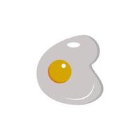 omelette colored vector icon illustration