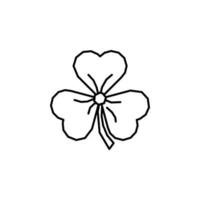 Clover, plant vector icon illustration