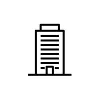 office building vector icon illustration