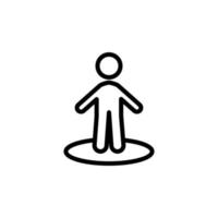 person in a circle vector icon illustration