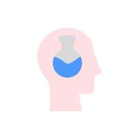 head flask vector icon illustration