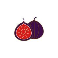 figs colored vector icon illustration