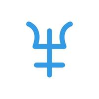 Symbol Neptune vector icon illustration
