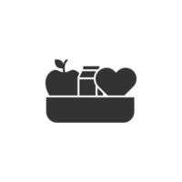 Charity, agriculture vector icon illustration