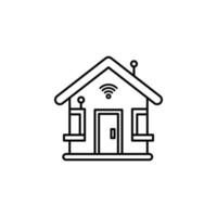 Smart house vector icon illustration