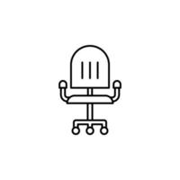 Workplace, chair vector icon illustration