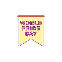 Pride day, banner vector icon illustration