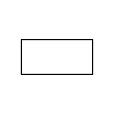 Geometric shapes, rectangle vector icon illustration