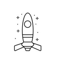 Spaceship vector icon illustration