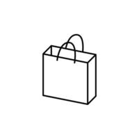 bag from the store vector icon illustration