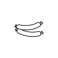 sausages vector icon illustration