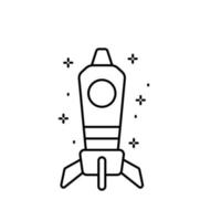 Spaceship vector icon illustration