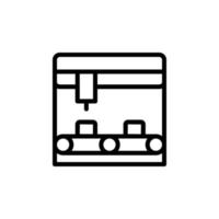 Assembly line, manufacturing vector icon illustration