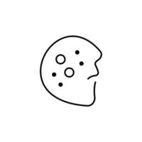 acne, disease, face vector icon illustration