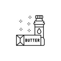 Oil olive butter label vector icon illustration