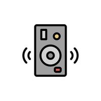 Music, speakers vector icon illustration