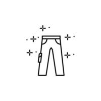 Trousers clothes vector icon illustration
